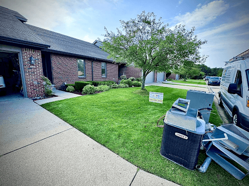 Cleaning up after a new Furnace and Boiler installation in Southfield