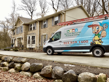 Our truck while providing Furnace Repair Royal Oak